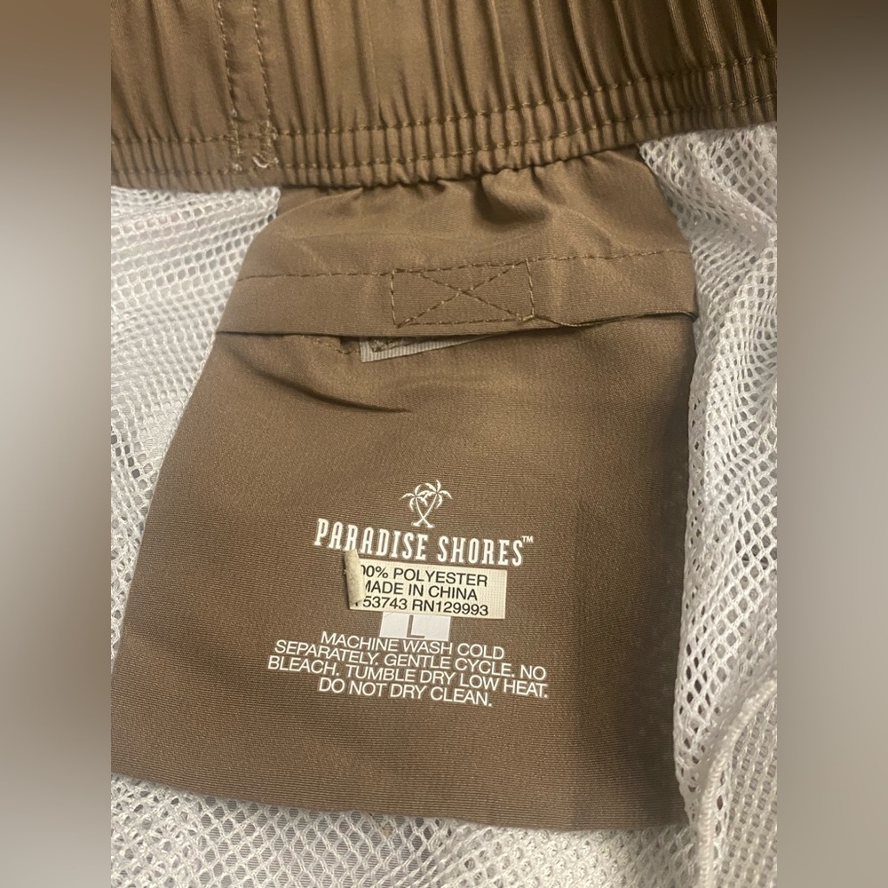 Men's Paradise Shores Large Lined Board Shorts, Swim Trunks - Picture 3 of 4